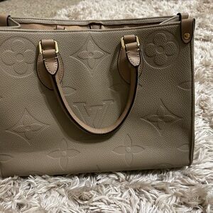 Taupe Embossed Tote